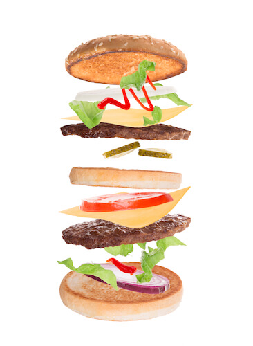 Layered burger of meta awesomeness