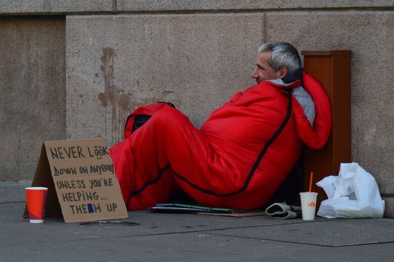 American Dream Homeless Man