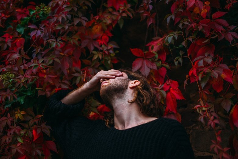 When to break up - man in front of red leaves