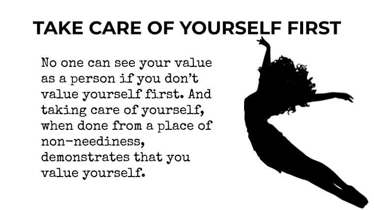Dating advice: take care of yourself first