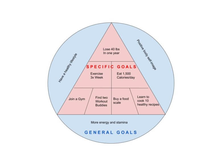Specific and general goals diagram
