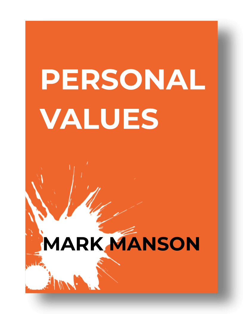 Mark Manson, Giving a F*ck About What Really Matters