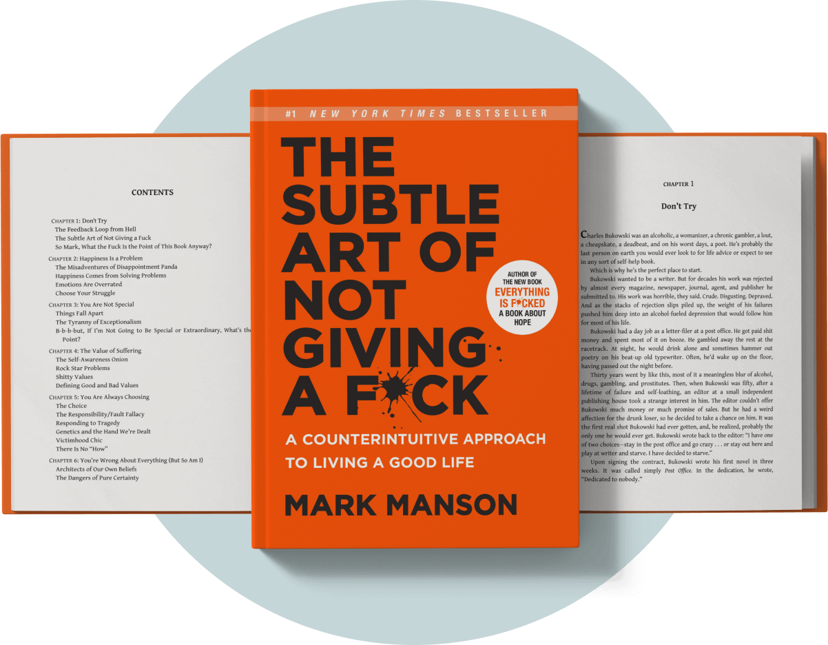 Book Summary: The Subtle Art of Not Giving a F*ck by Mark Manson